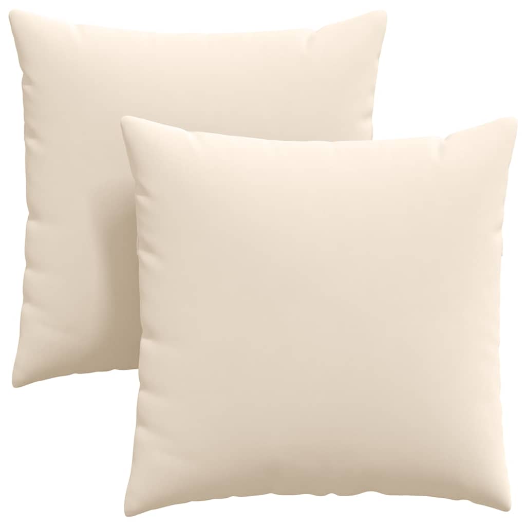 VidaXL Sofakissen 2 Stück Beige 60 x 60 cm Stoff