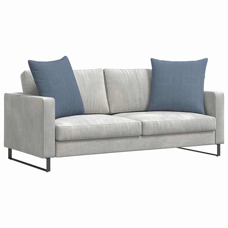VidaXL Sofakissen 2 Stück blau 60 x 60 cm Cordstoff