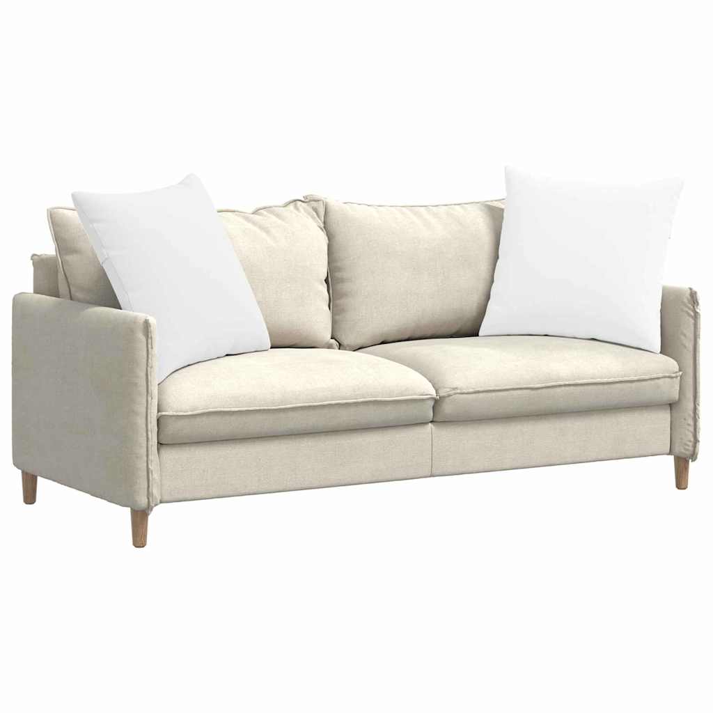 VidaXL Sofakissen 2 Stück weiß 80 x 80 cm Stoff