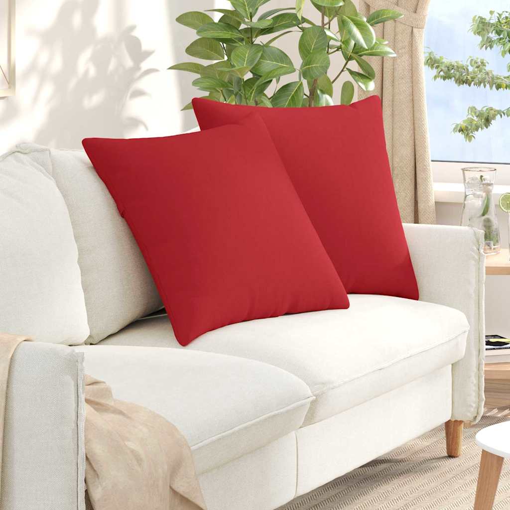 VidaXL Sofakissen 2 Stück rot 80 x 80 cm Stoff