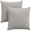VidaXL Sofakissen 2 Stück hellgrau 80 x 80 cm Stoff