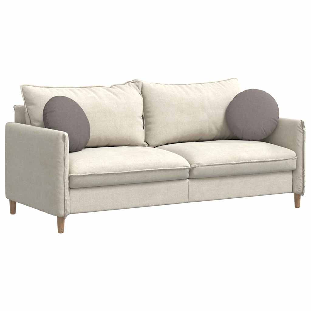 VidaXL Sitzkissen 2 Stück Taupe ø40 x 13 cm Stoff