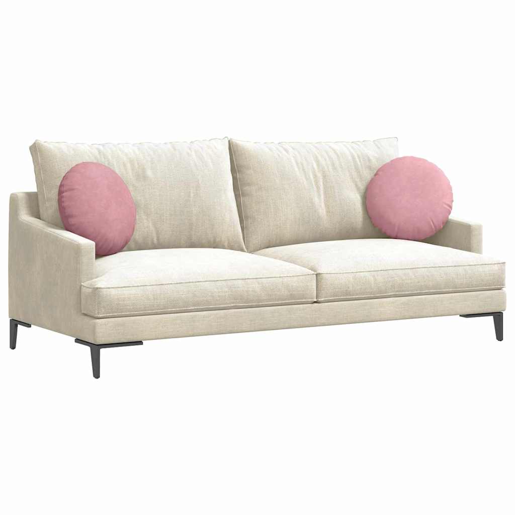 Vidaxx Sitzkissen 2 Stück rosa ø 40 x 13 cm Samt