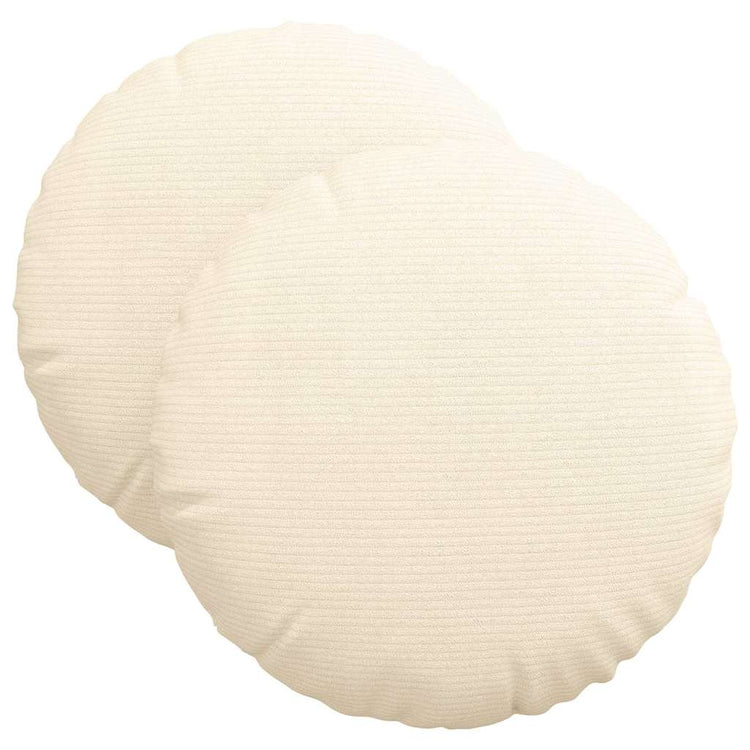 Vidaxx Sitzkissen 2 Stück creme ø 40 cm Baumwollstoff