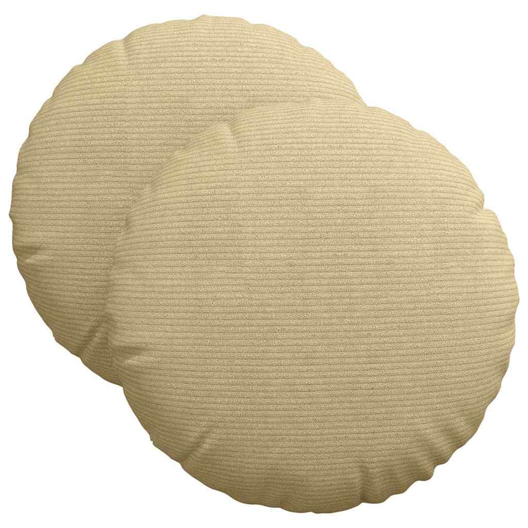 Vidaxx Sitzkissen 2 Stück grau grün ø 40 cm Baumwollstoff