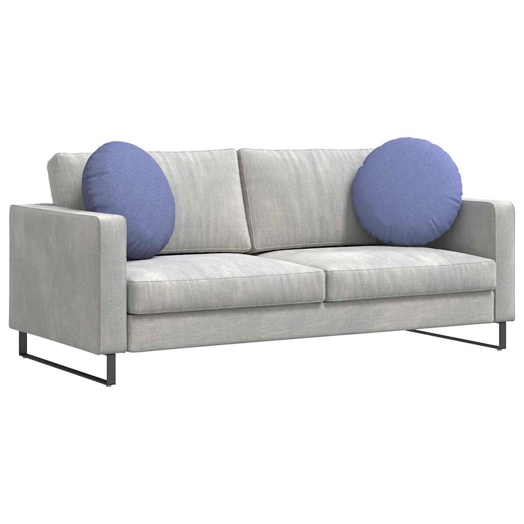 Vidaxx Sitzkissen 2 Stück Jeansblau ø50 x 19 cm Stoff