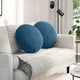 Vidaxx Sitzkissen 2 Stück blau ø 40 x 13 cm Samt