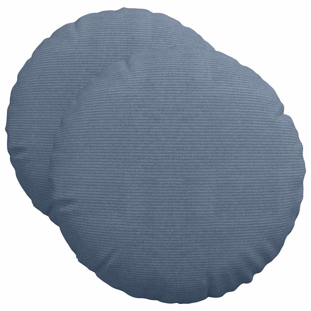 Vidaxx Sitzkissen 2 Stück blau ø 50 cm Baumwollstoff