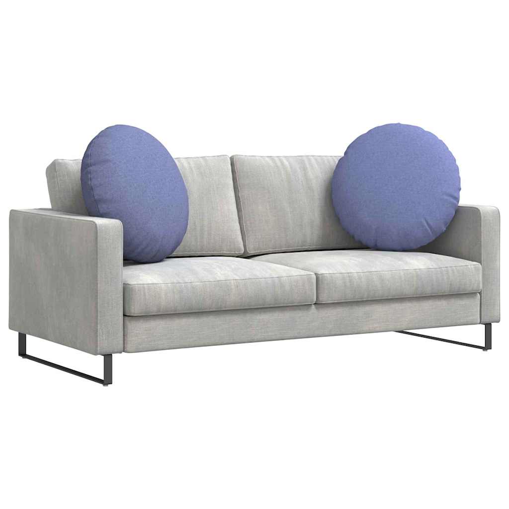 Vidaxx Sitzkissen 2 Stück Jeansblau ø60 x 21 cm Stoff