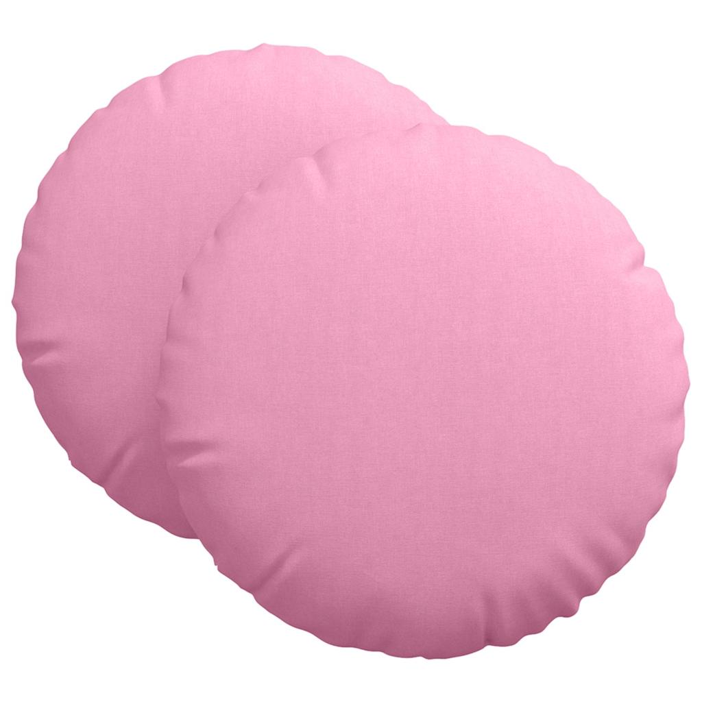 VidaXL Sitzkissen 2 Stück rosa ø60 x 21 cm Stoff