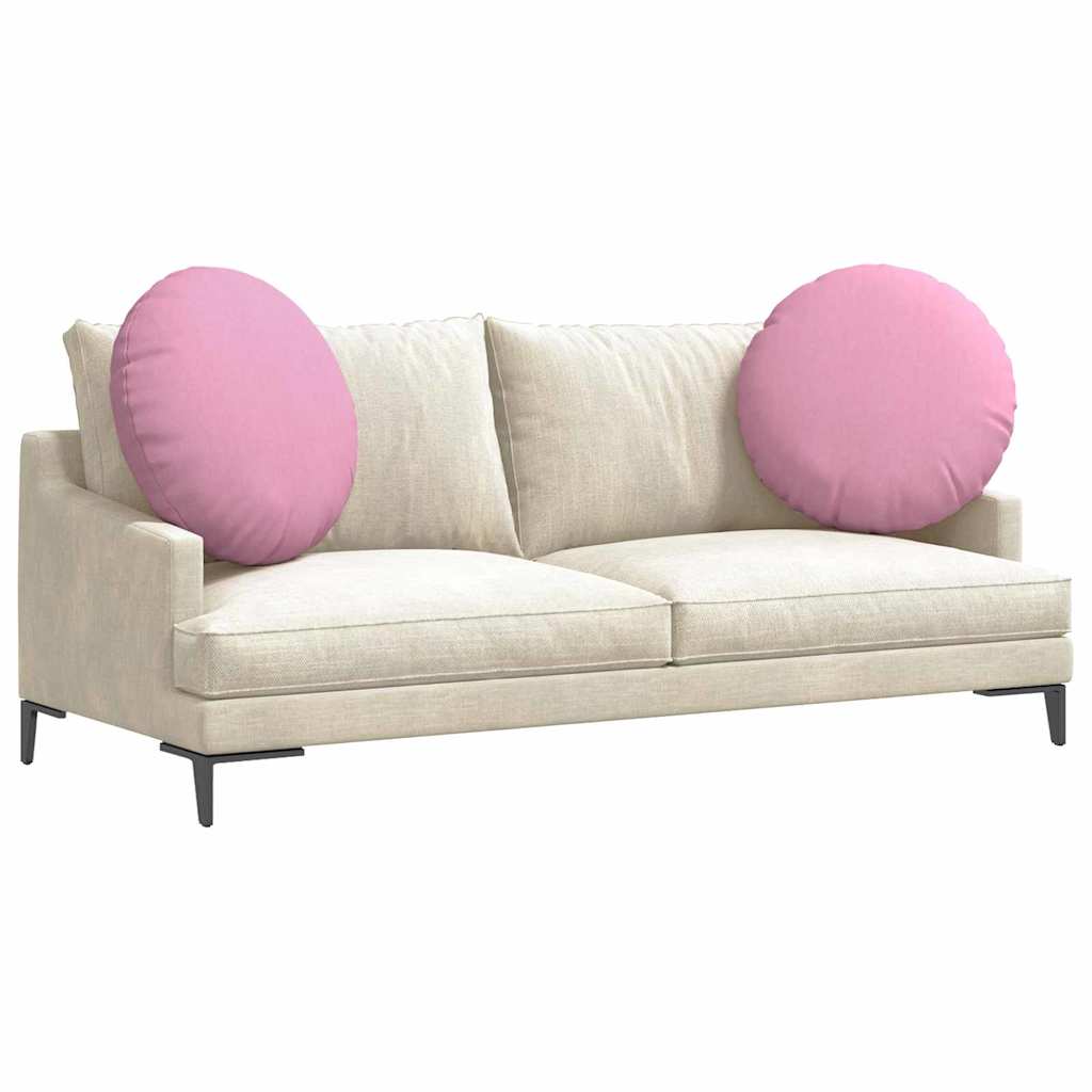 VidaXL Sitzkissen 2 Stück rosa ø60 x 21 cm Stoff