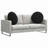 Vidaxx Sitzkissen 2 Stück schwarz ø 40 x 13 cm Samt