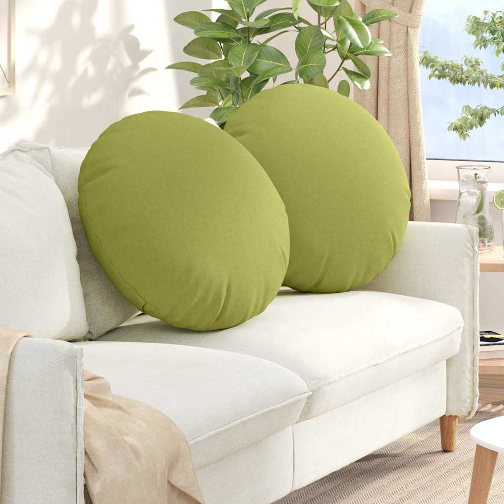 Vidaxx Sitzkissen 2 Stück hellgrün ø80 x 29 cm Stoff