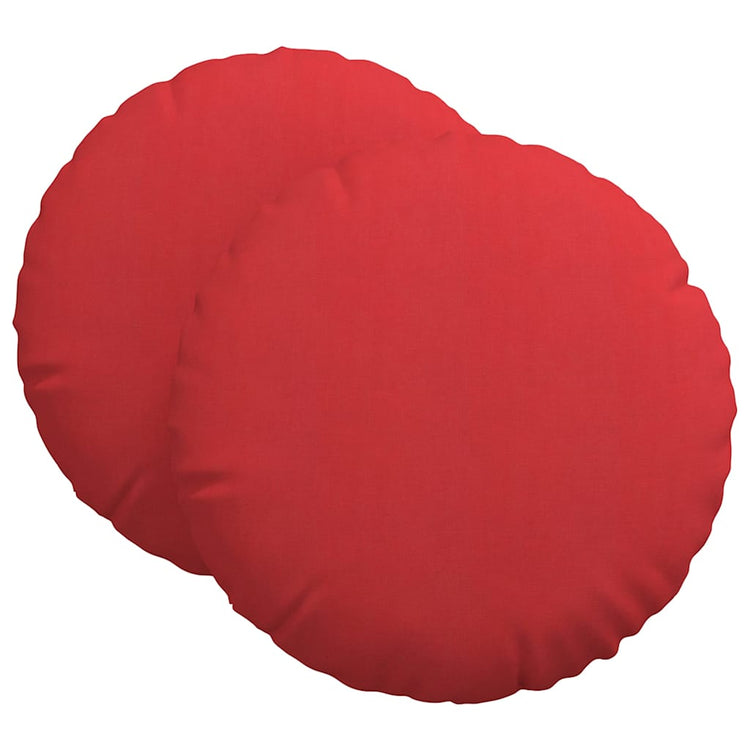 Vidaxx Sitzkissen 2 Stück rot ø80 x 29 cm Stoff
