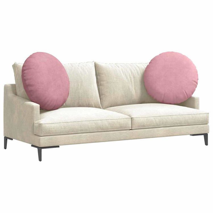 Vidaxx Sitzkissen 2 Stück rosa ø 80 x 29 cm Samt