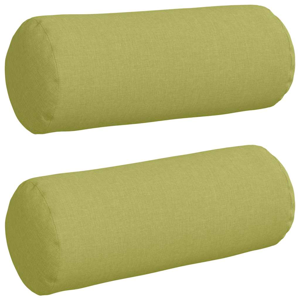 VidaXL Nackenkissen 2 Stück hellgrün ø 15 x 40 cm Stoff