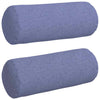 VidaXL Nackenkissen 2 Stück Jeansblau ø 15 x 40 cm Stoff