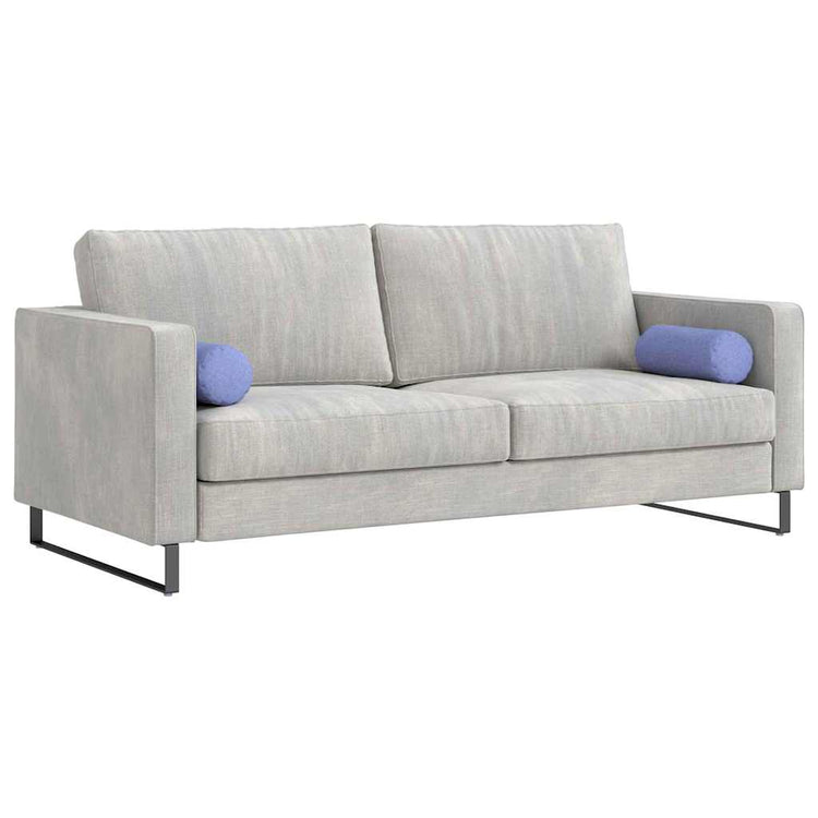VidaXL Nackenkissen 2 Stück Jeansblau ø 15 x 40 cm Stoff