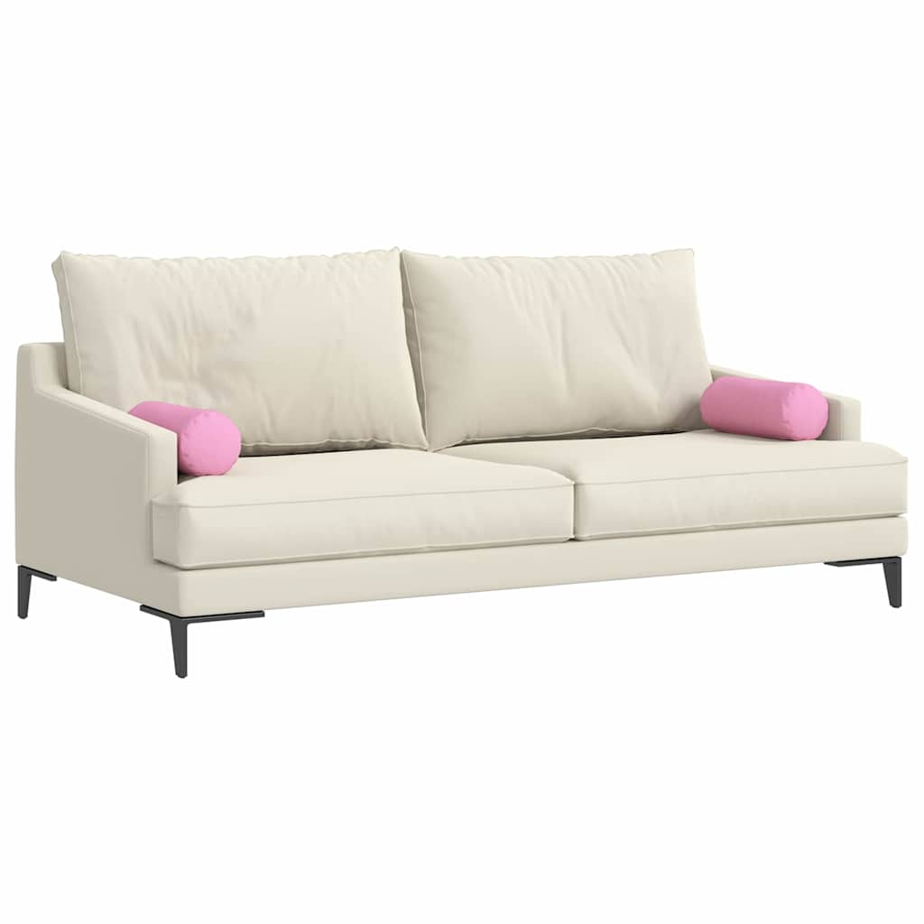 VidaXL Nackenkissen 2 Stück rosa ø 15 x 40 cm Stoff