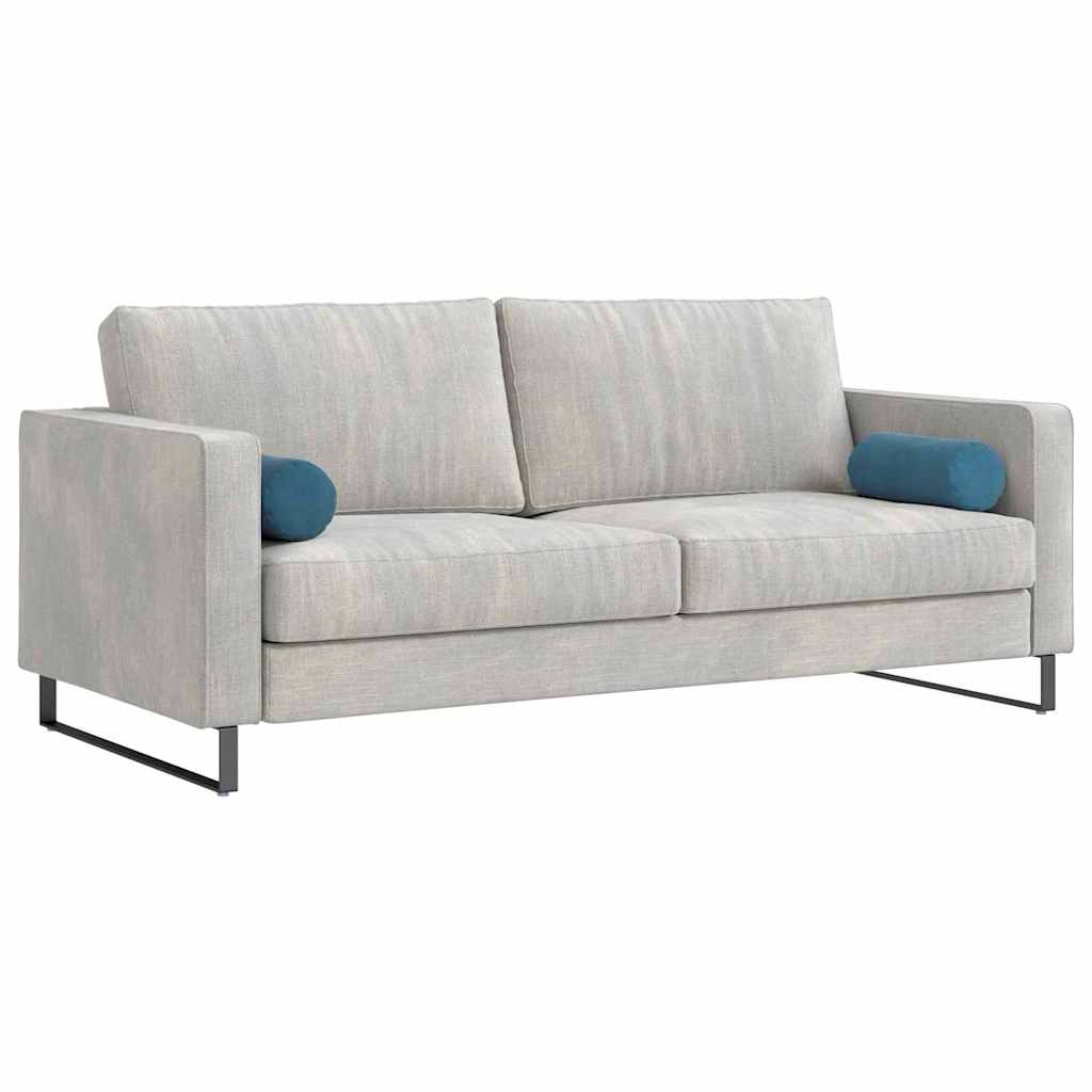 VidaXL Nackenkissen 2 Stück blau ø 15 x 40 cm Cordstoff