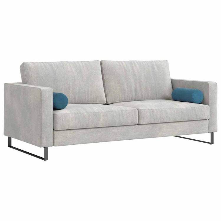 VidaXL Nackenkissen 2 Stück blau ø 15 x 40 cm Cordstoff