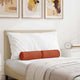 VidaXL Nackenkissen 2 Stück rot-orange ø 15 x 40 cm Cordstoff