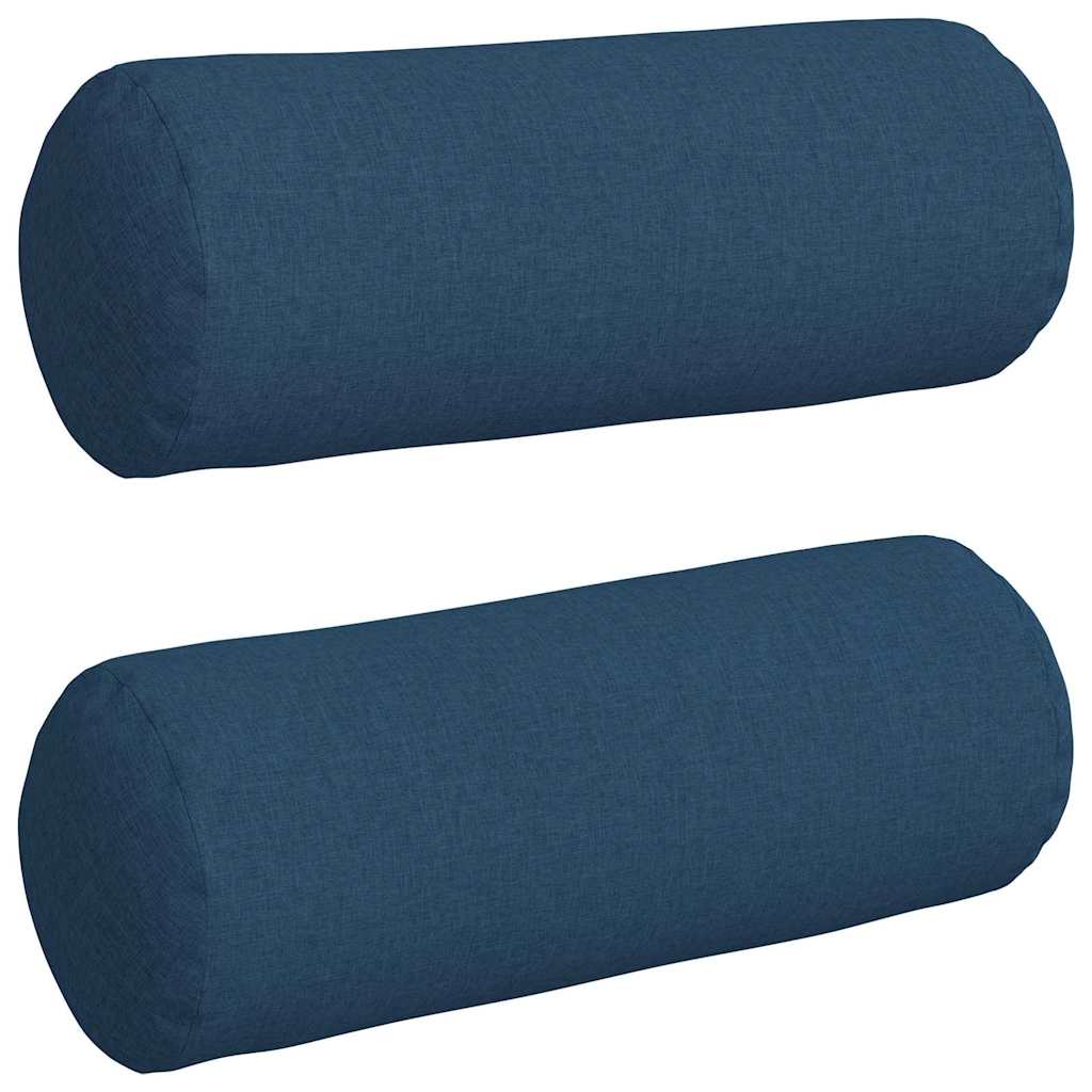 VidaXL Nackenkissen 2 Stück blau ø 25 x 70 cm Stoff