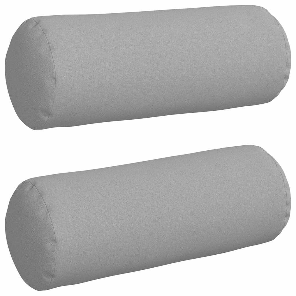 VidaXL Nackenkissen 2 Stück Wolkengrau ø 25 x 70 cm Stoff
