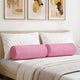 VidaXL Nackenkissen 2 Stück rosa ø 25 x 70 cm Stoff