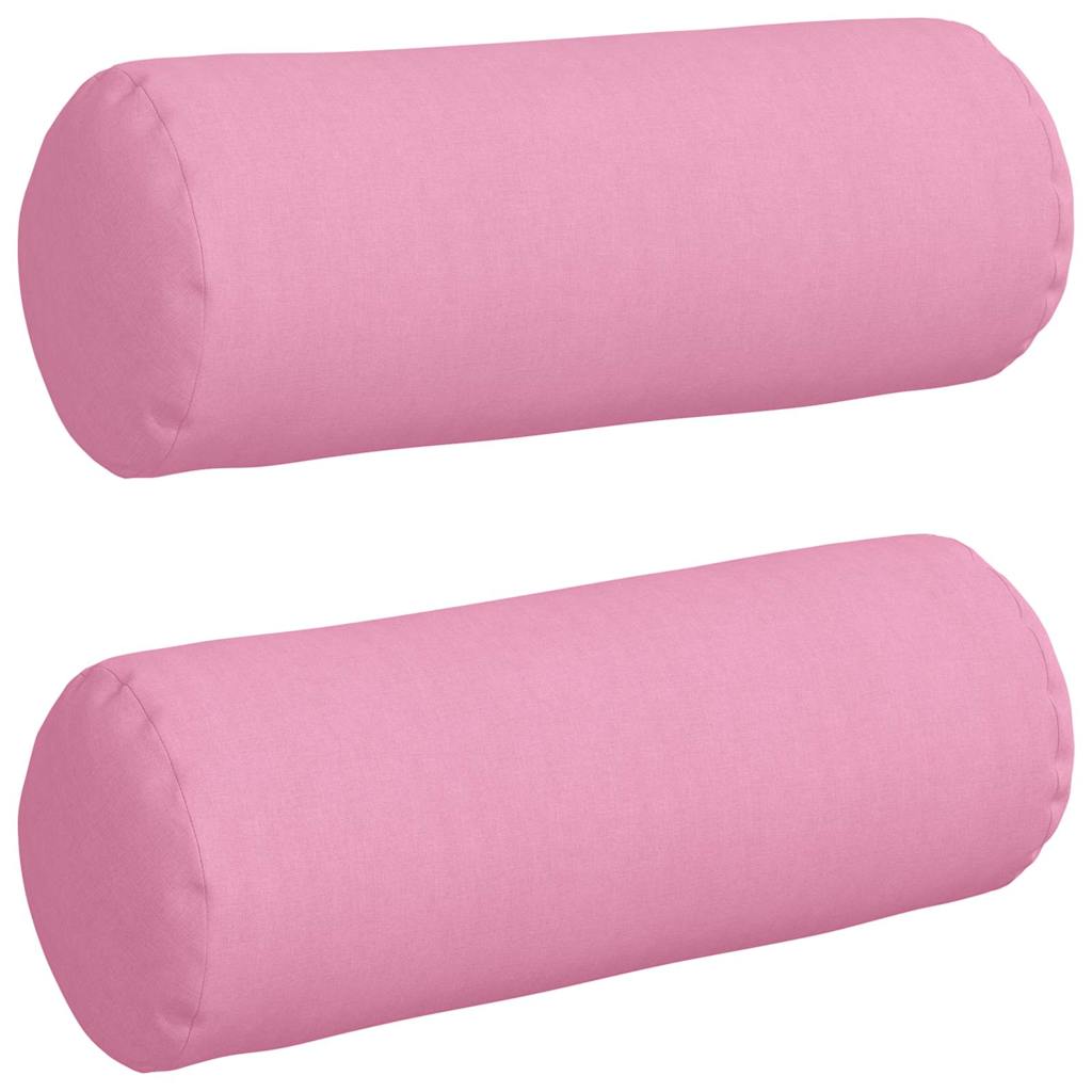 VidaXL Nackenkissen 2 Stück rosa ø 25 x 70 cm Stoff