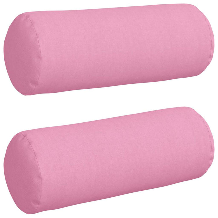 VidaXL Nackenkissen 2 Stück rosa ø 25 x 70 cm Stoff