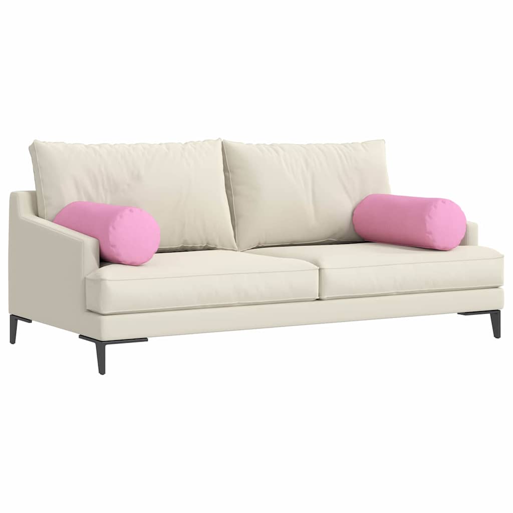 VidaXL Nackenkissen 2 Stück rosa ø 25 x 70 cm Stoff