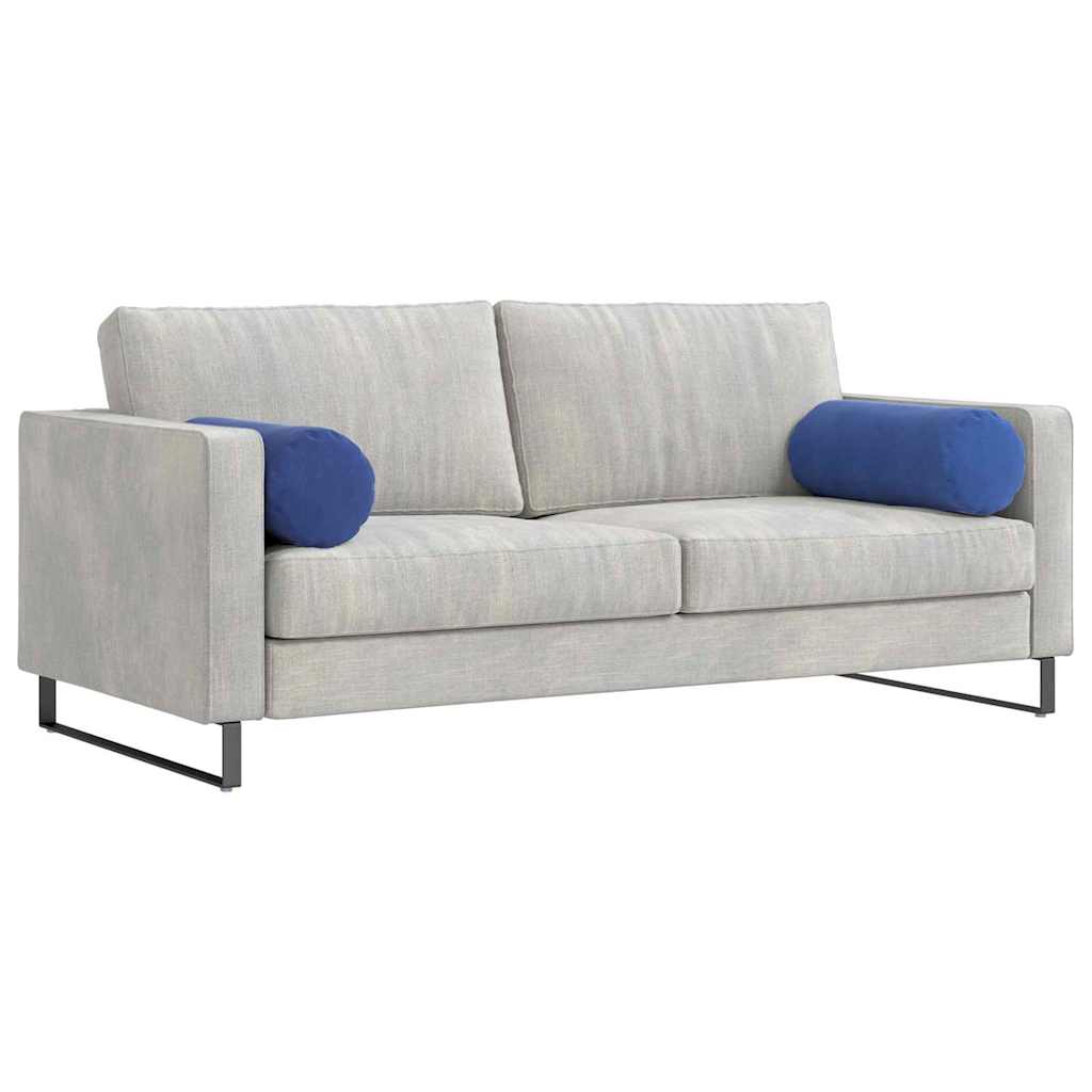VidaXL Nackenkissen 2 Stück Polizeiblau ø 25 x 70 cm Cordstoff