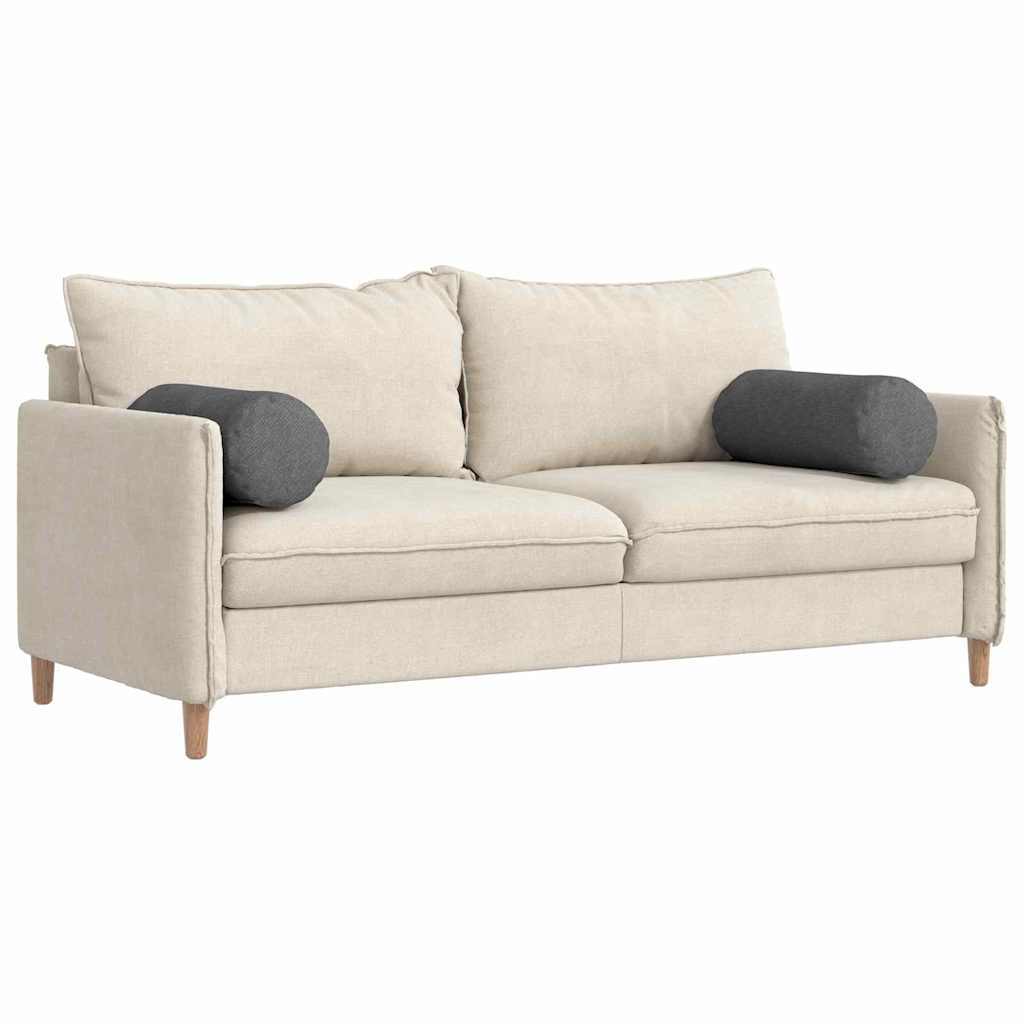 VidaXL Nackenkissen 2 Stück dunkelgrau ø 25 x 70 cm Cordstoff