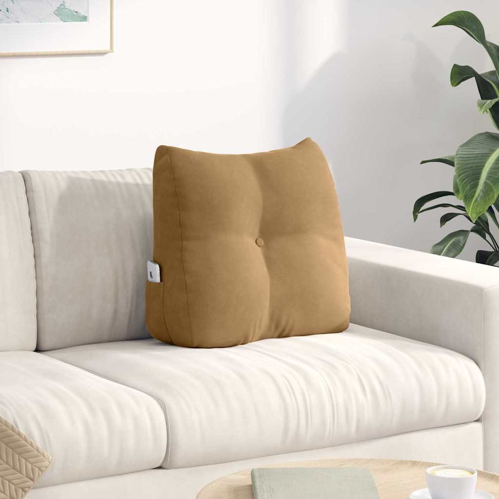Vidaxx Rückenkissen braun 45 x 24 x 50 cm Samt