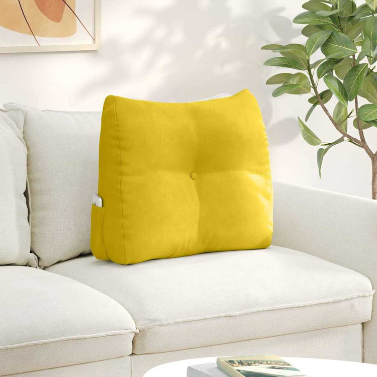 Vidaxx Rückenkissen gelb 60 x 24 x 50 cm Samt