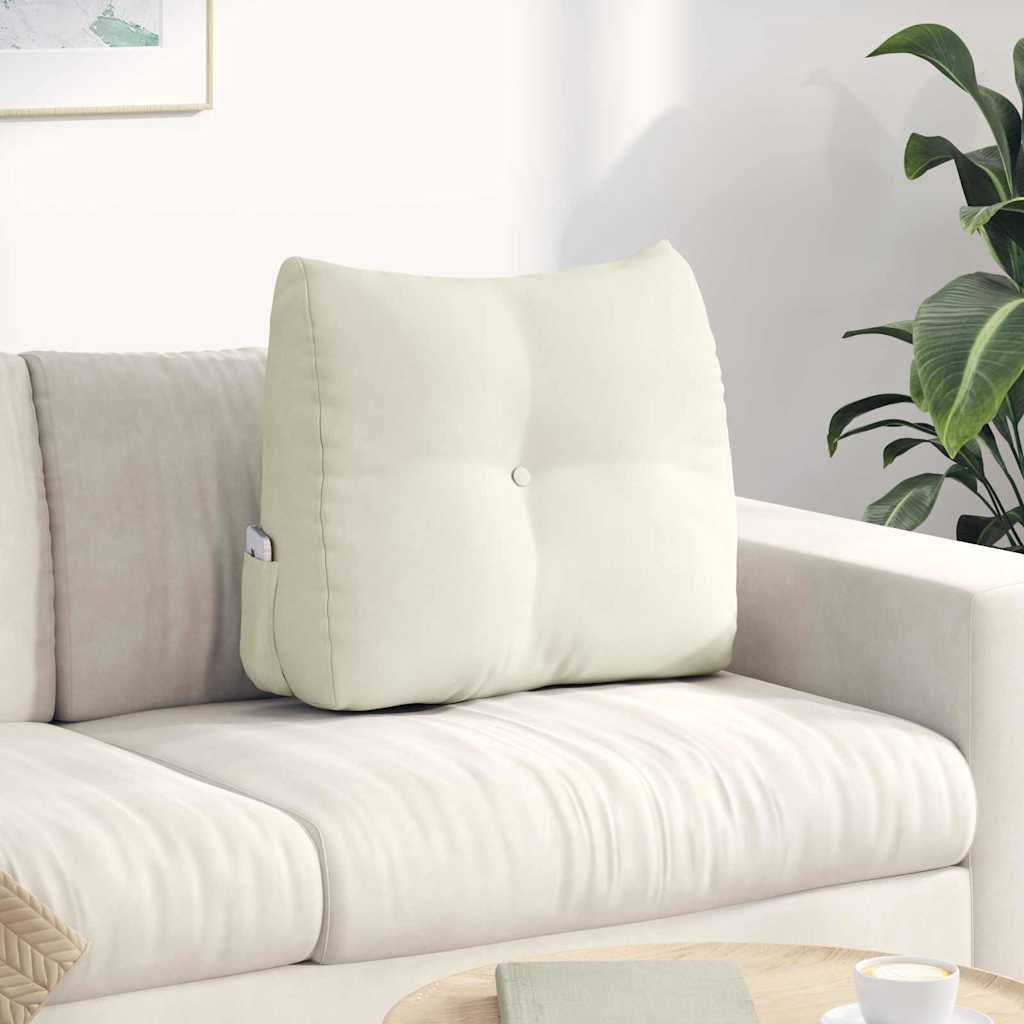 Vidaxx Rückenkissen Creme 60 x 24 x 50 cm Samt