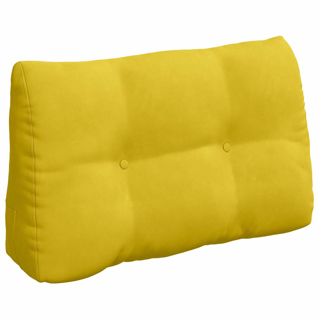 Vidaxx Rückenkissen gelb 80 x 24 x 50 cm Samt