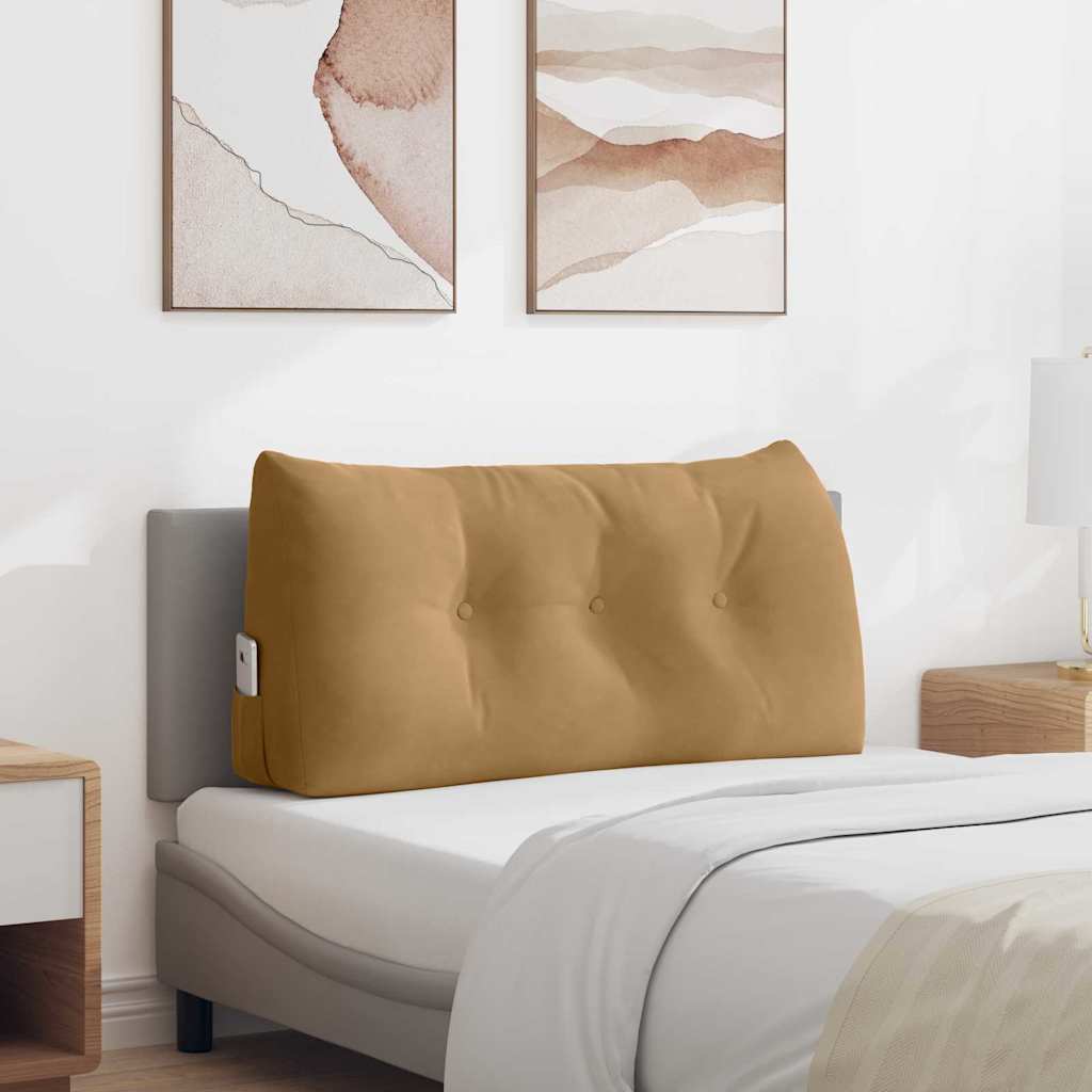 Vidaxx Rückenkissen braun 100 x 24 x 50 cm Samt