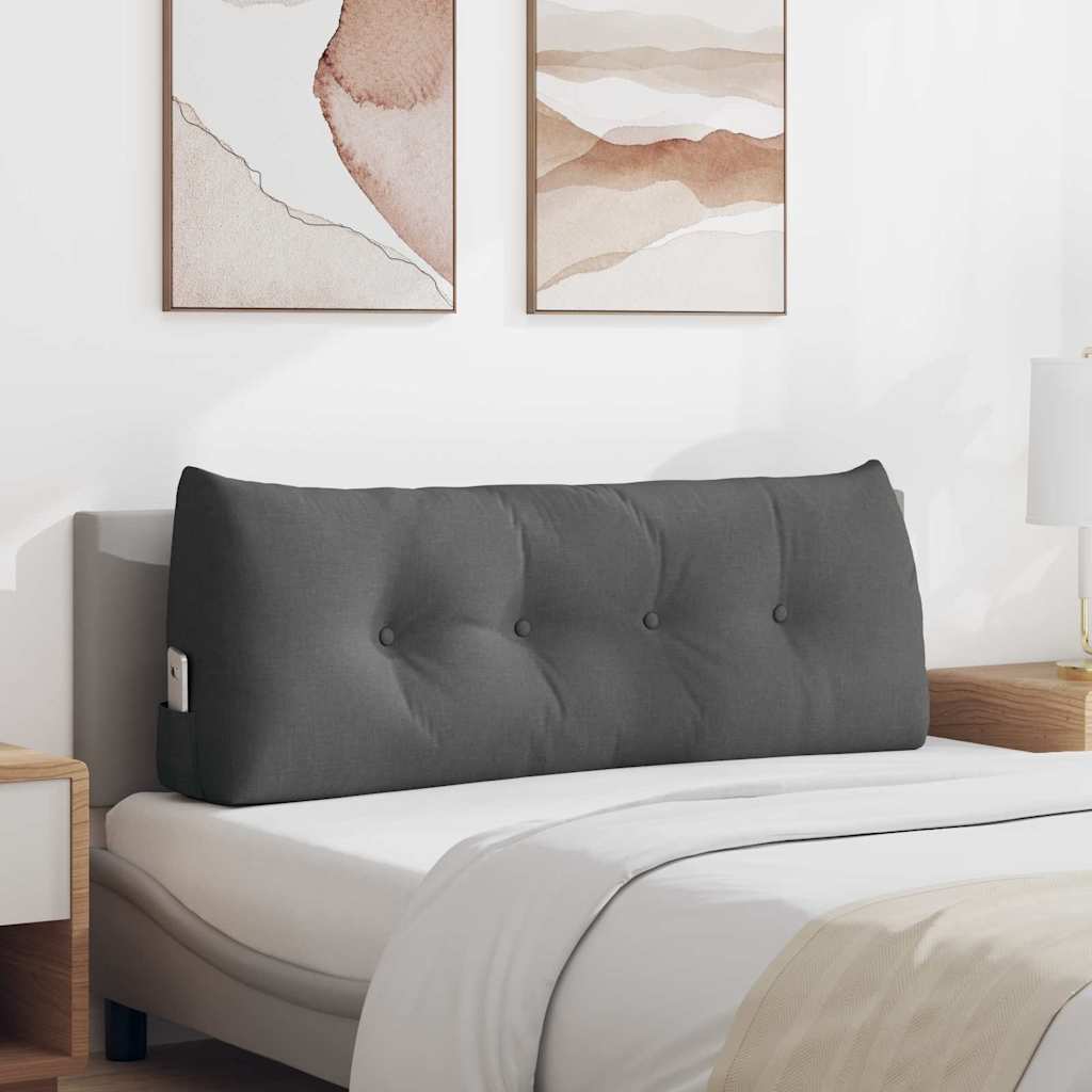 Vidaxx Rückenkissen dunkelgrau 120 x 24 x 50 cm Stoff