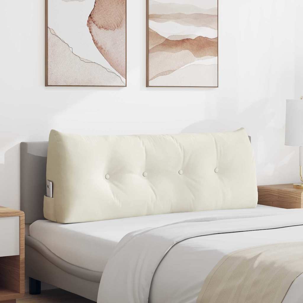 Vidaxx Rückenkissen Creme 120 x 24 x 50 cm Samt