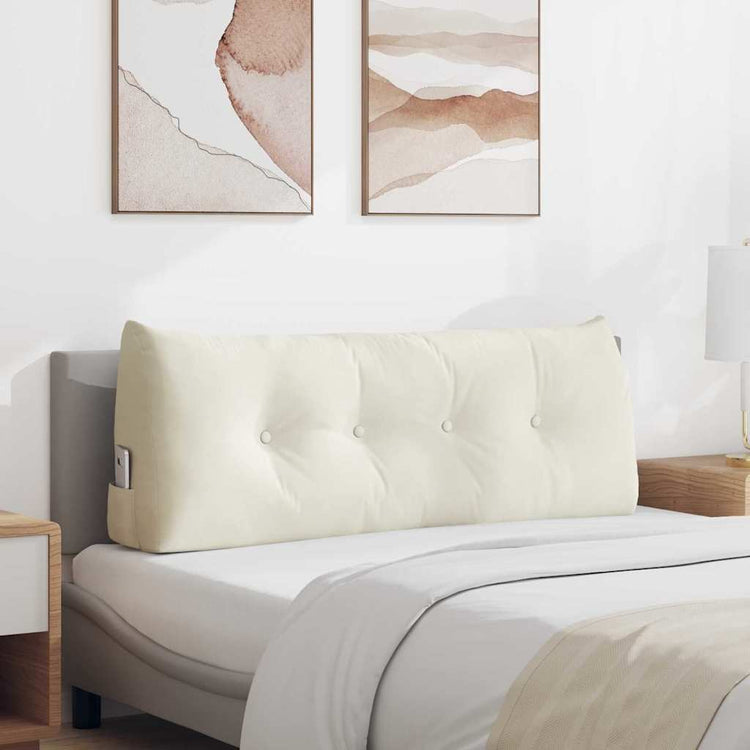 Vidaxx Rückenkissen Creme 120 x 24 x 50 cm Samt