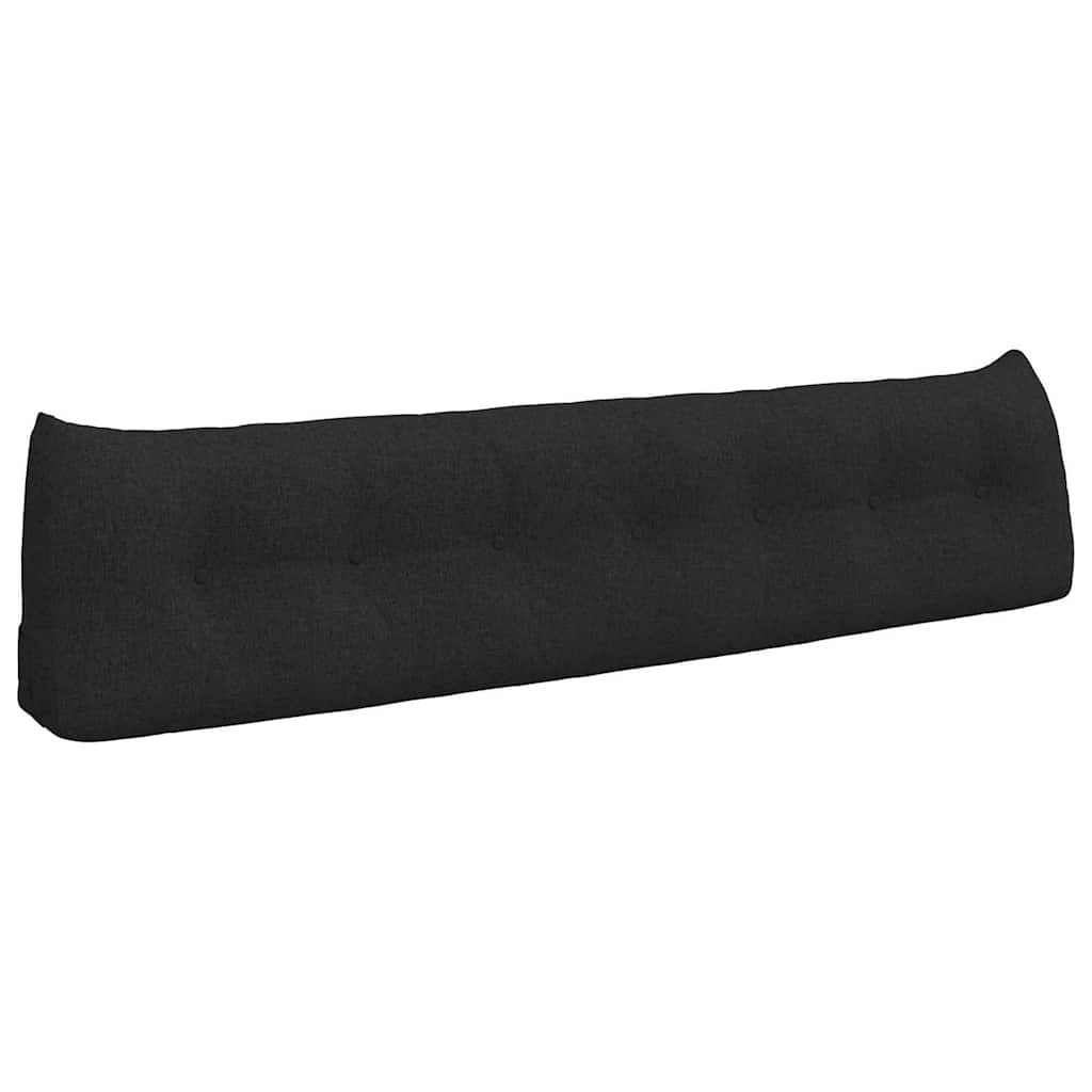 VidaXL Rückenkissen schwarz 200 x 24 x 50 cm Stoff