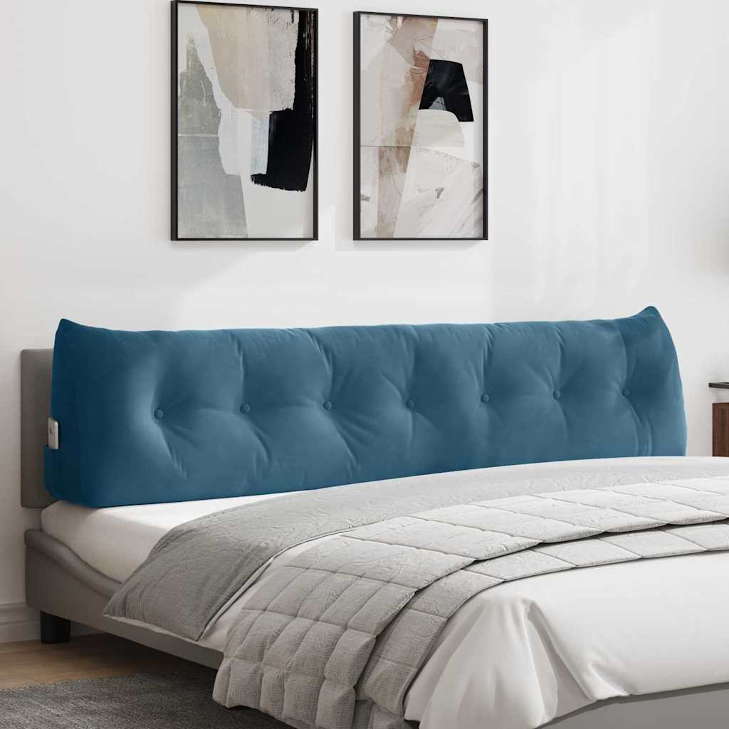 Vidaxx Rückenkissen Blau 200 x 24 x 50 cm Samt