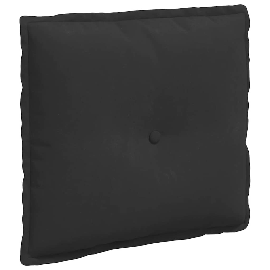 Vidaxx Rückenkissen schwarz 50 x 45 cm aus Mikrofaserstoff
