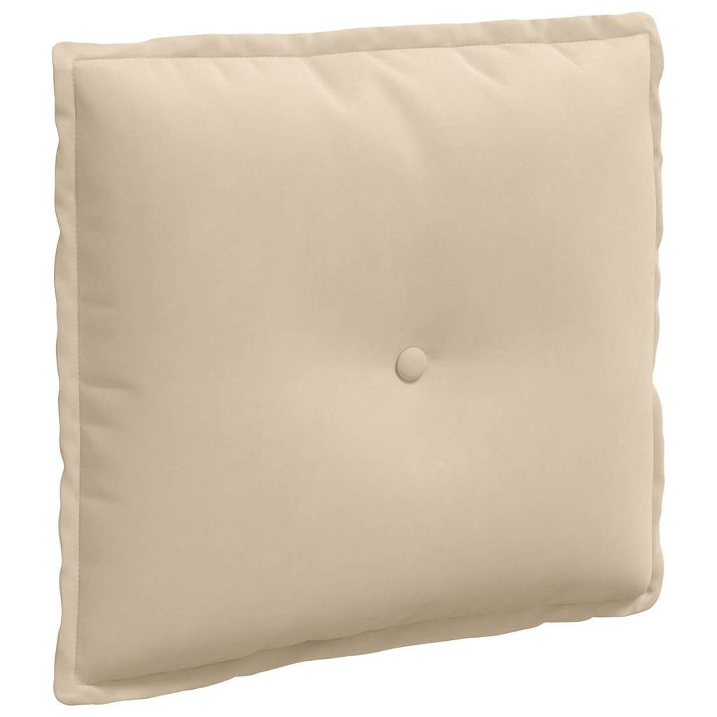 Vidaxx Rückenkissen Creme 50 x 45 cm aus Mikrofaserstoff