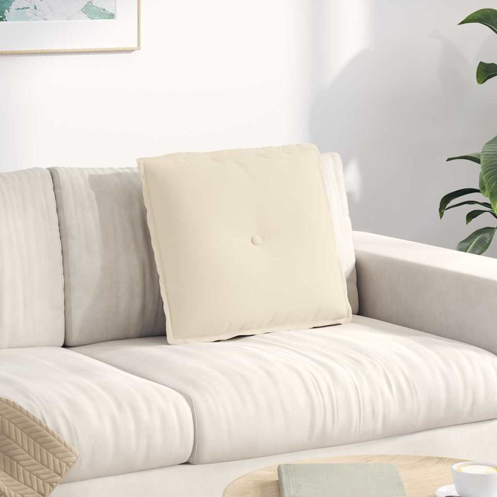 Vidaxx Rückenkissen Beige 50 x 45 cm Mikrofaserstoff