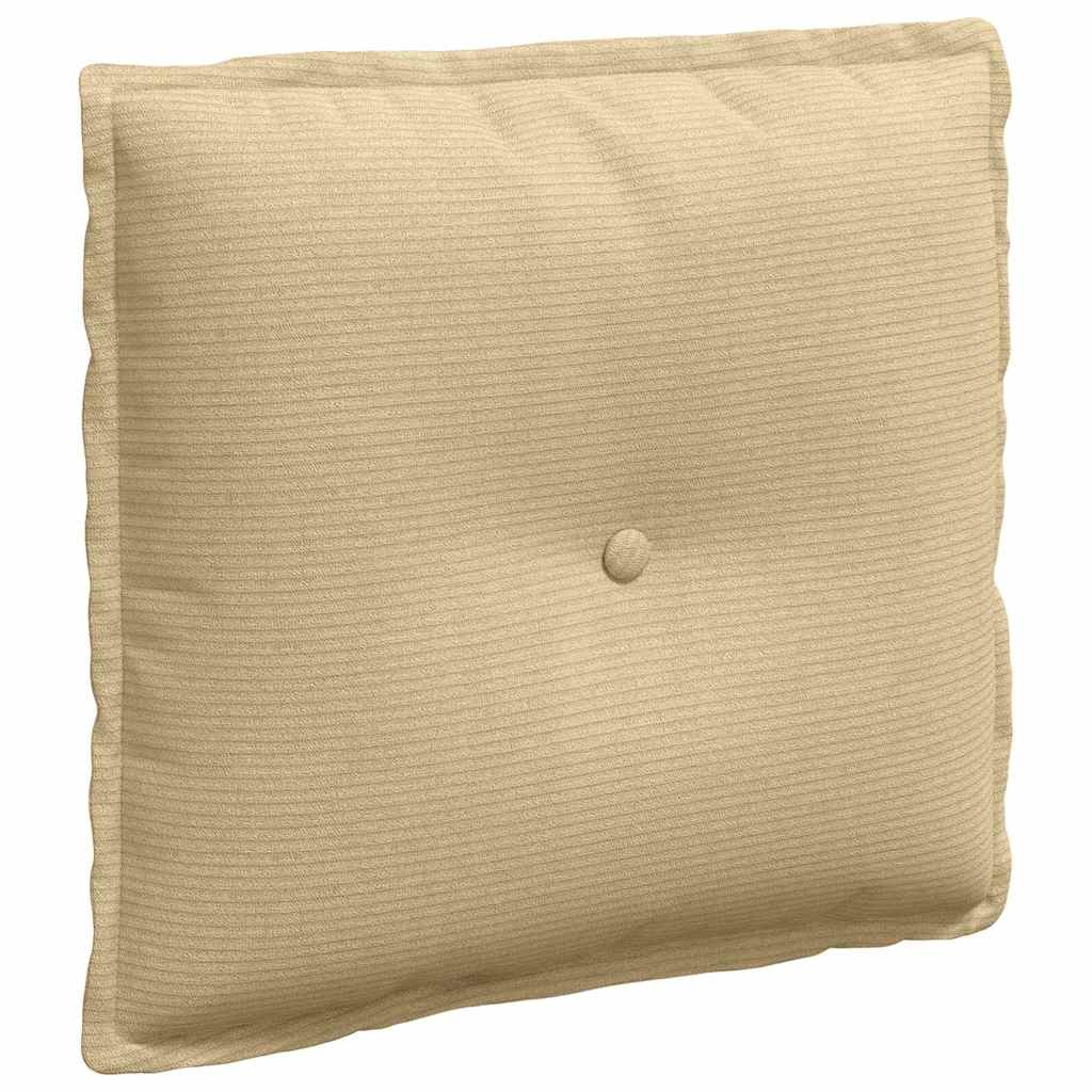 Vidaxx Rückenkissen grau grün 50 x 45 cm Cordstoff