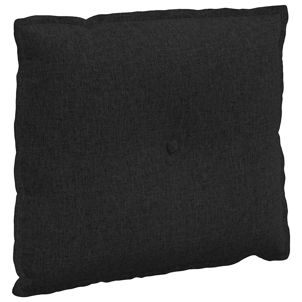 VidaXL Rückenkissen schwarz 60 x 19 x 50 cm Stoff