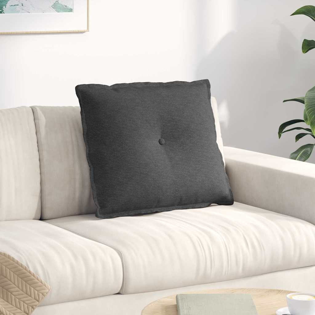 Vidaxx Rückenkissen dunkelgrau 60 x 50 cm Cordstoff